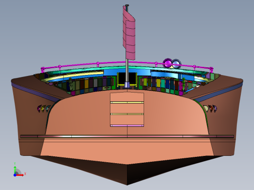 铝合金休闲观光游艇前视缩略图