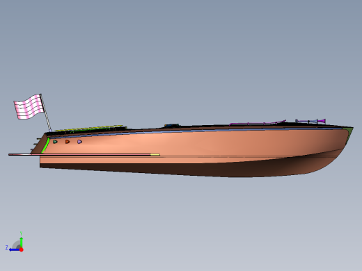 铝合金休闲观光游艇右视缩略图