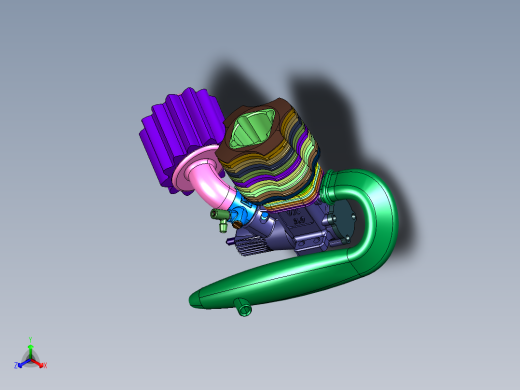 遥控车越野车甲醇发动机