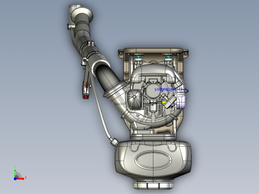 汽油机喷雾器proe前视缩略图