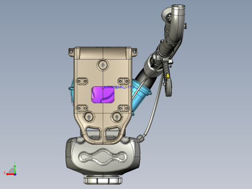 汽油机喷雾器proe后视缩略图