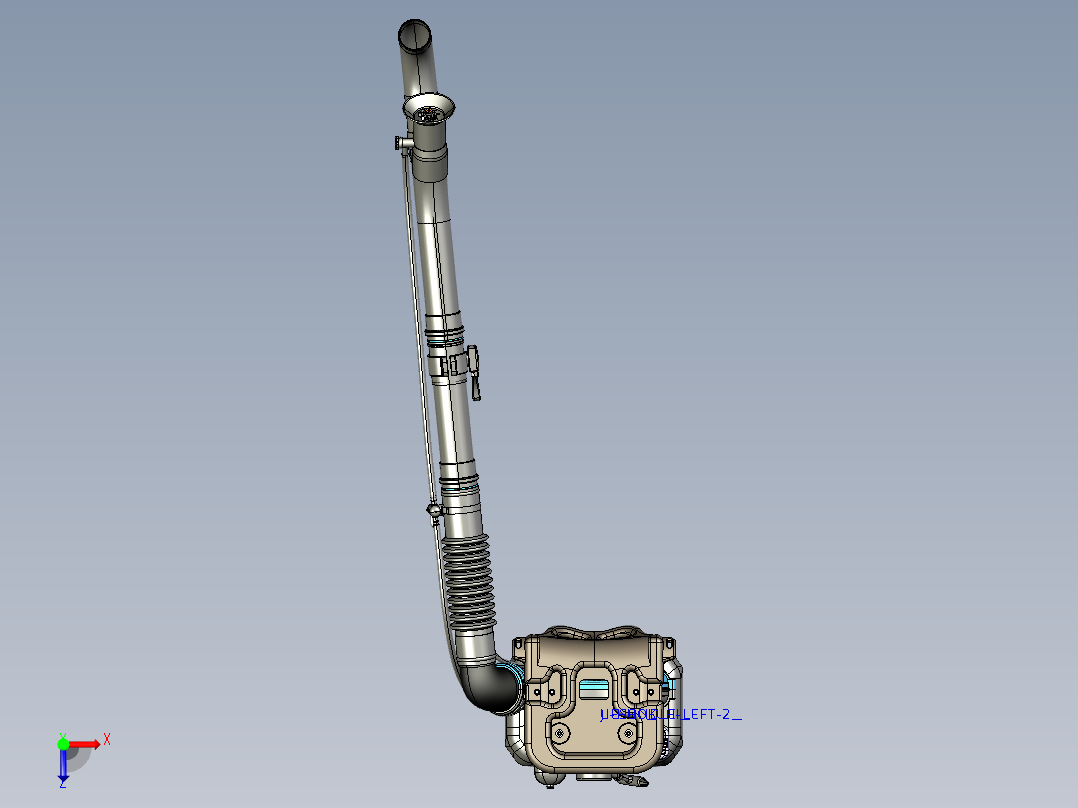 汽油机喷雾器proe俯视图