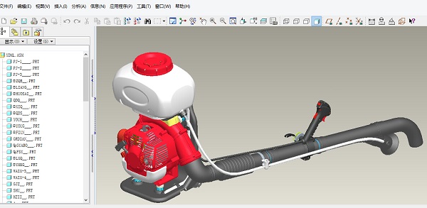 汽油机喷雾器proe
