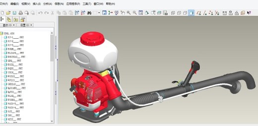 汽油机喷雾器proe缩略图