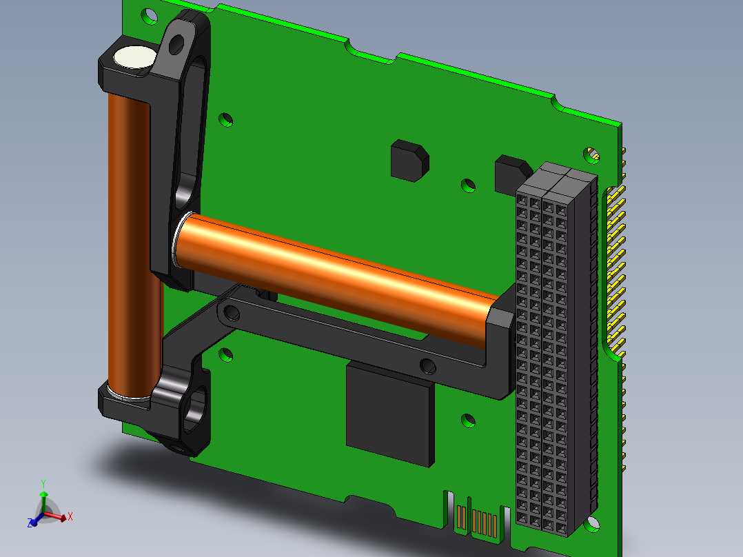 iMTQ 磁转矩板 PCB的三轴磁系统