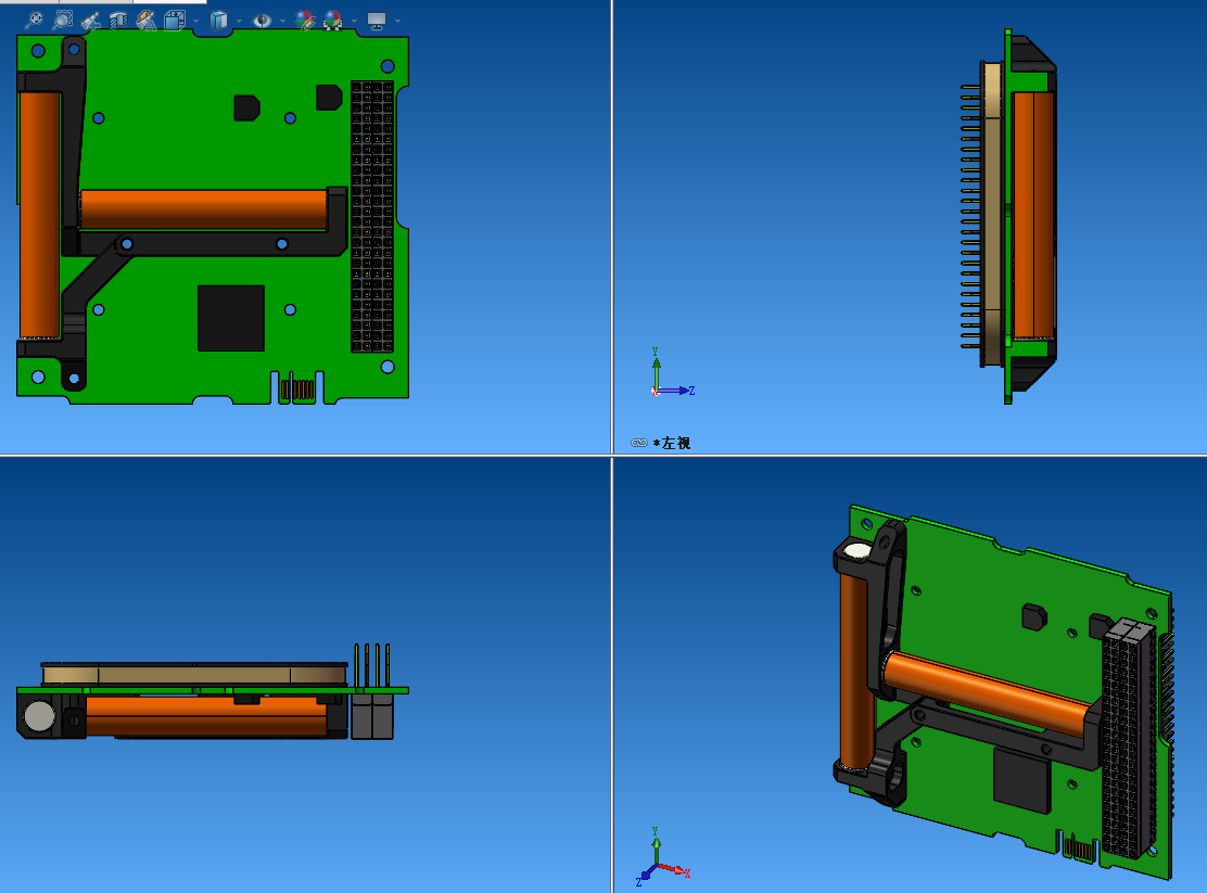 iMTQ 磁转矩板 PCB的三轴磁系统