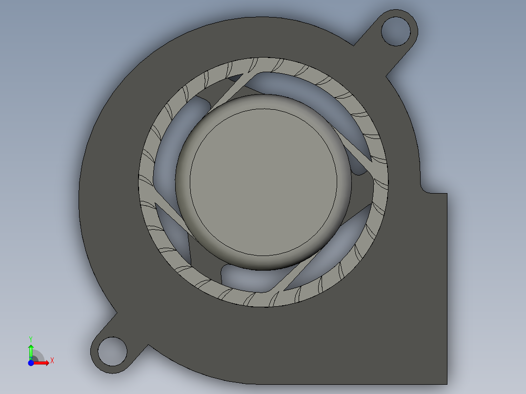 GDSTIME 5020 50mm x 50mm x 20mm 4500RPM 5V DC 鼓风机冷却前视图