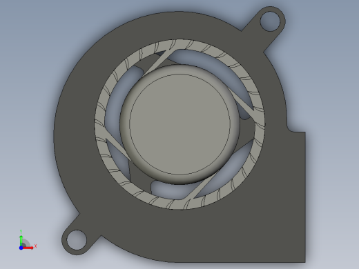 GDSTIME 5020 50mm x 50mm x 20mm 4500RPM 5V DC 鼓风机冷却前视缩略图