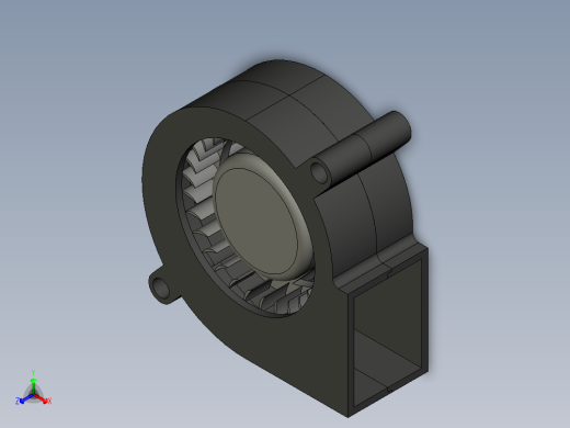 GDSTIME 5020 50mm x 50mm x 20mm 4500RPM 5V DC 鼓风机冷却正等轴测缩略图