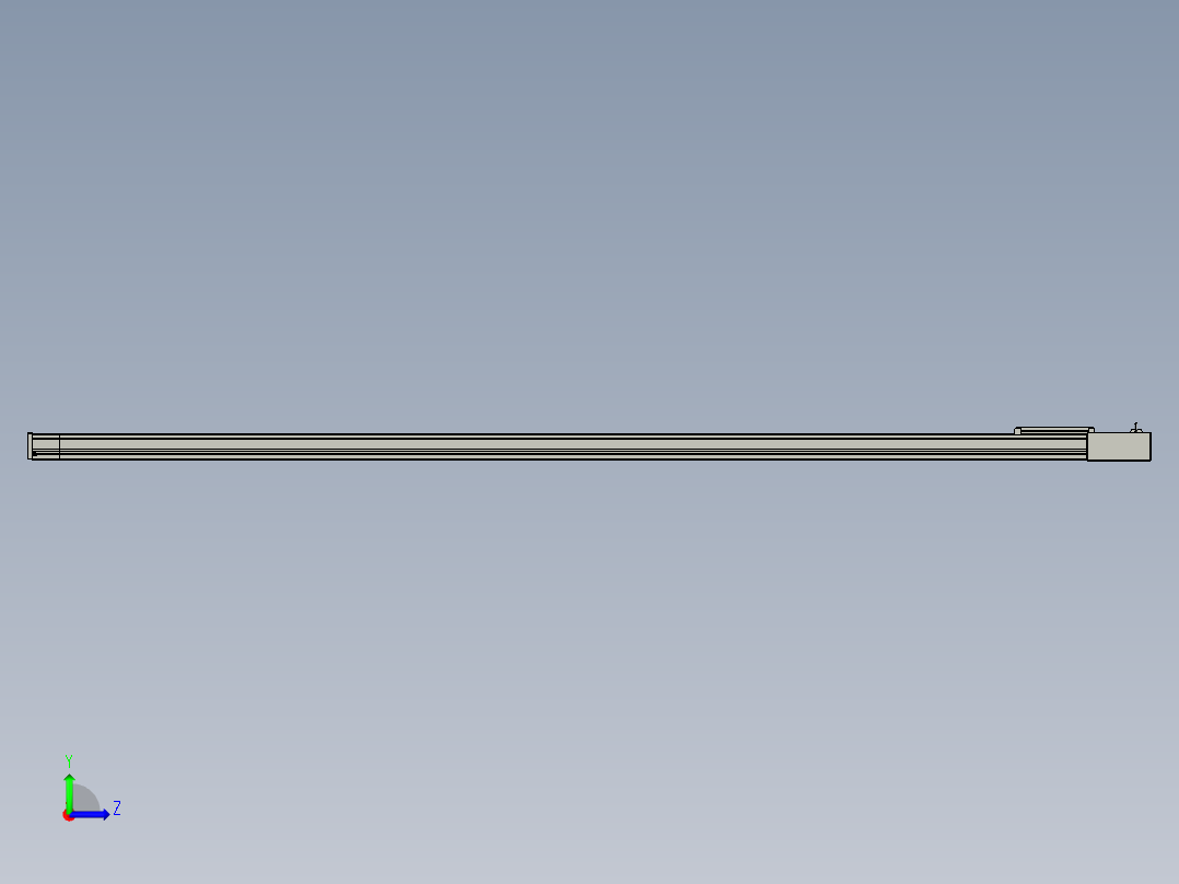 欧规系列-LB8-L75-S3000-BR-ZP75-C3左视图