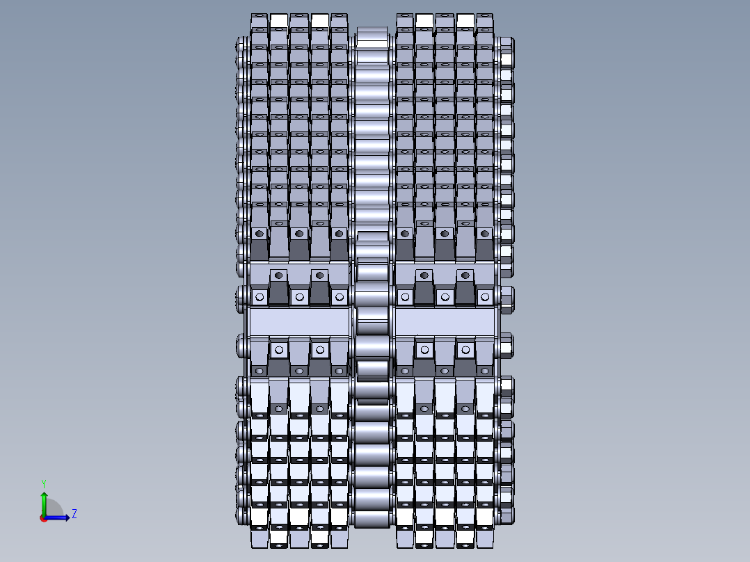 全地形车履带结左视图