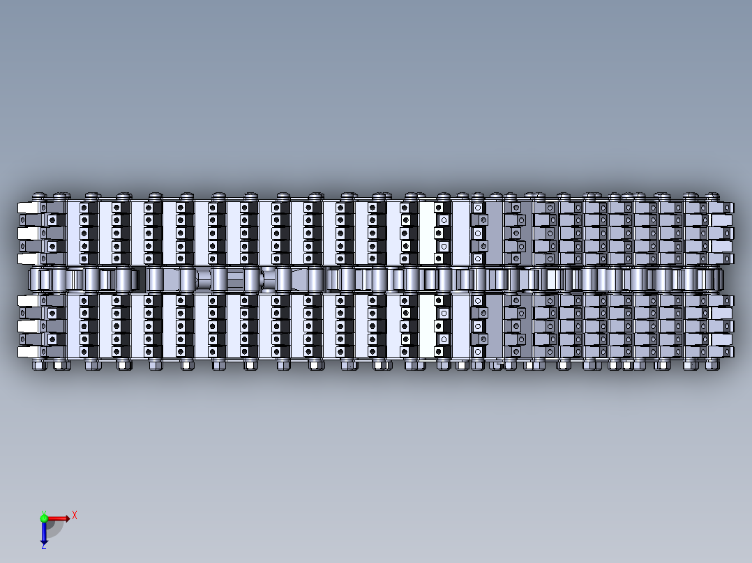 全地形车履带结俯视图