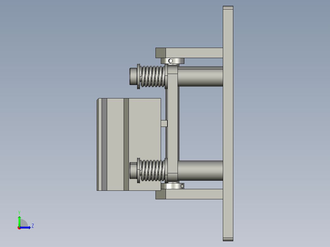 3d打印平台左视图