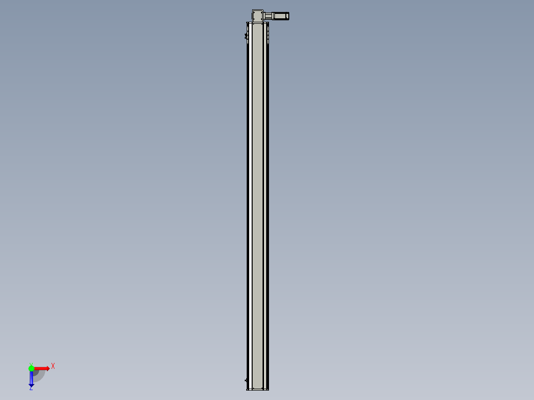 东锦同步带传动-直线滑台模组DH170B-L150-S2550-BL-P400W-C3俯视图