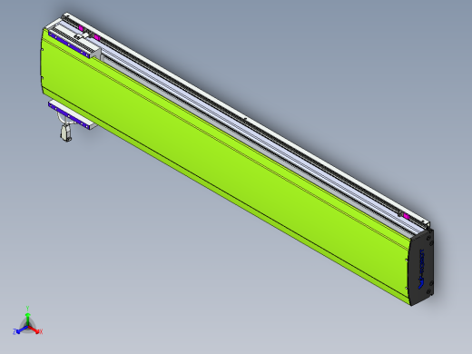 威洛博VL系列直线电机模组-VL22H2-S1200正等轴测缩略图