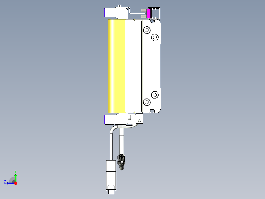 威洛博VL系列直线电机模组-VL14S2-S2100右视图