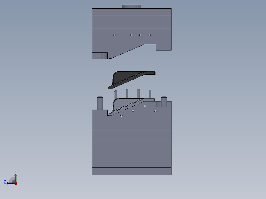 塑料模具右视图