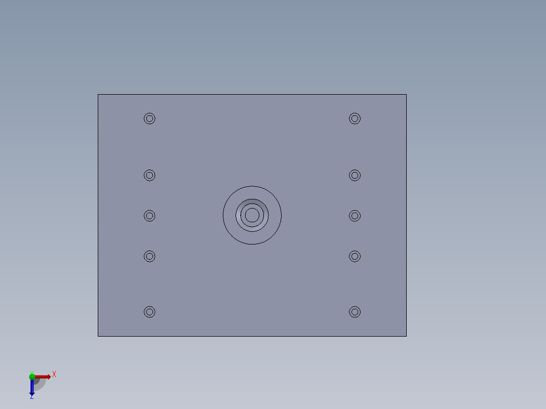 塑料模具俯视图