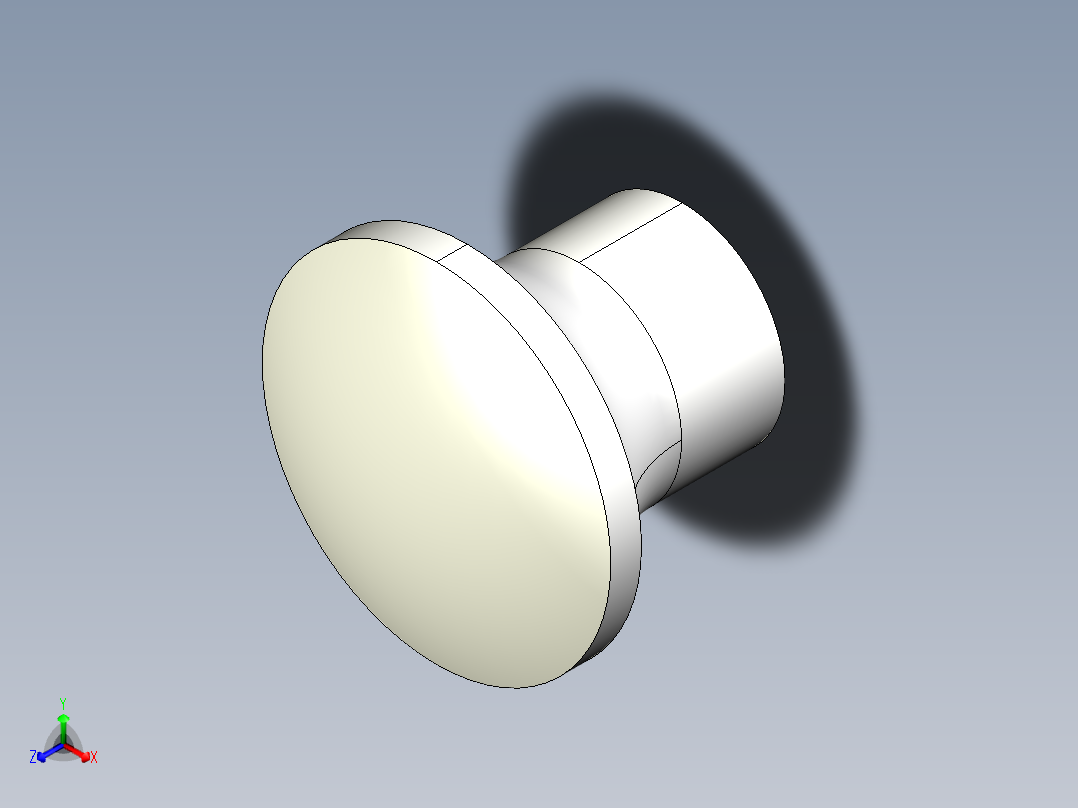 手輪把手2454(A)-3D多系列多零件图纸模型主视图