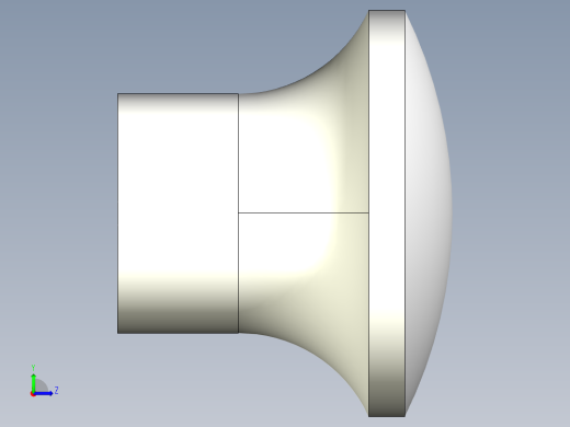 手輪把手2454(A)-3D多系列多零件图纸模型左视缩略图