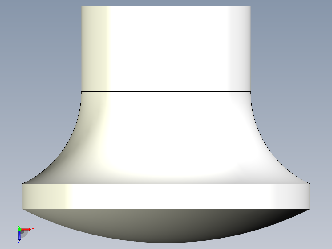 手輪把手2454(A)-3D多系列多零件图纸模型俯视图