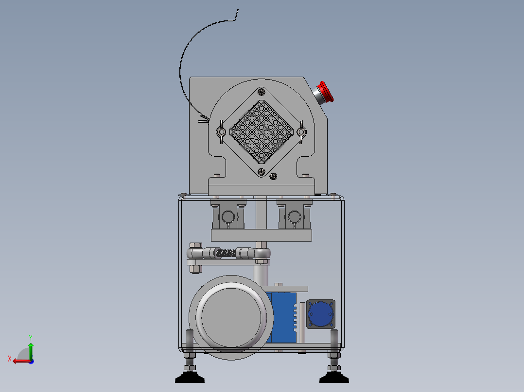 水果蔬菜 土豆切丝机 推条机设计后视图