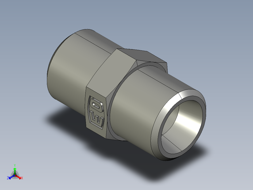 卡套式工业通用硬管接头EO Union G06LLCFX主视图