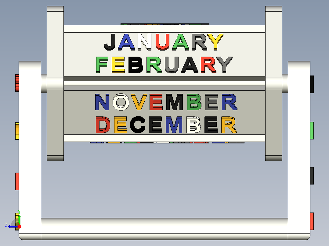 儿童旋转鼓玩具右视图