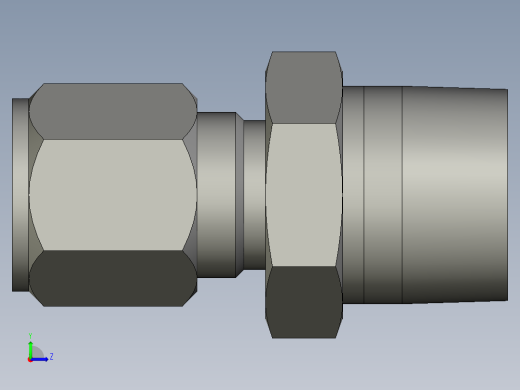 卡套式工业通用硬管接头8-12_fbu-s左视缩略图