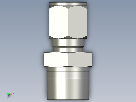 卡套式工业通用硬管接头8-12_fbu-s俯视缩略图