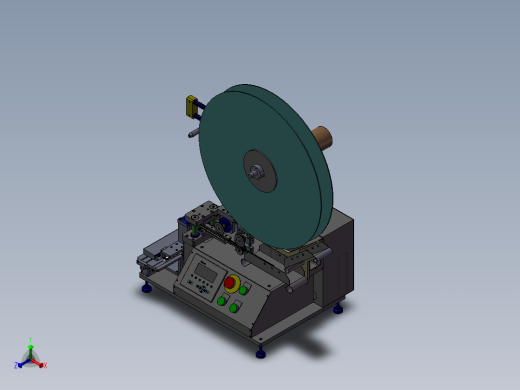 凸轮机构的裁切机正等轴测缩略图