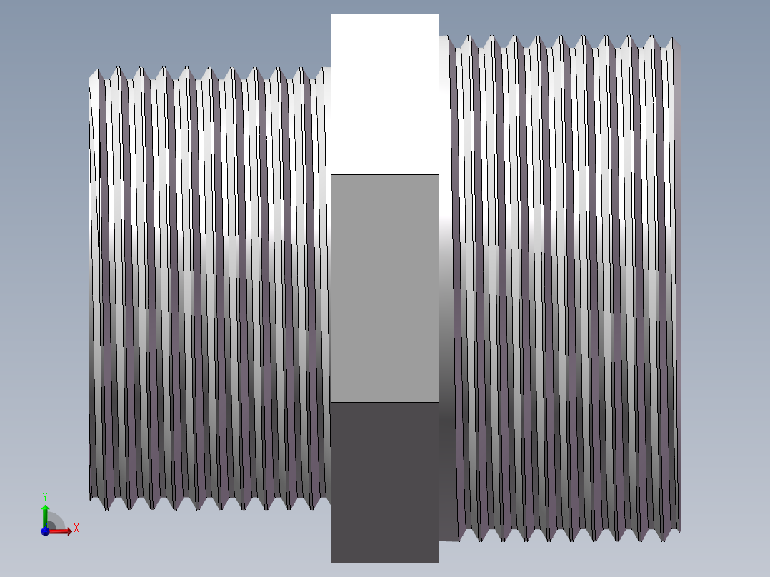 对丝-六角异径 DN40-DN32前视图