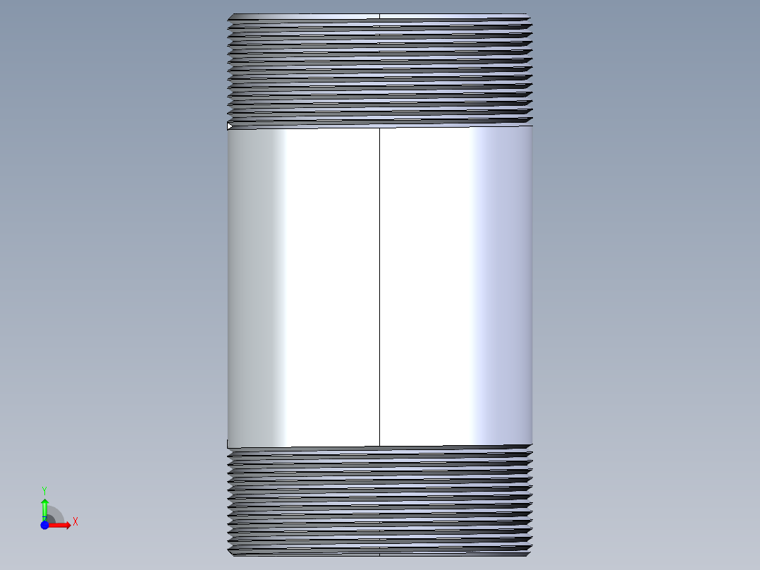 聚氯乙烯配件33-Sch80_Nipple_MPTxMPT_861-427_4in x 8in前视图