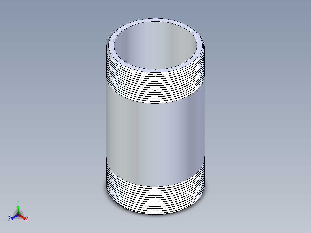 聚氯乙烯配件33-Sch80_Nipple_MPTxMPT_861-427_4in x 8in正等轴测图
