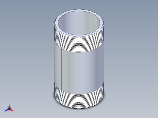 聚氯乙烯配件33-Sch80_Nipple_MPTxMPT_861-427_4in x 8in正等轴测缩略图