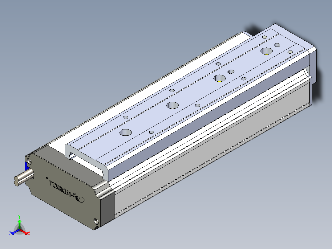 威洛博小滑台-LES25-L8-S150-BR主视图