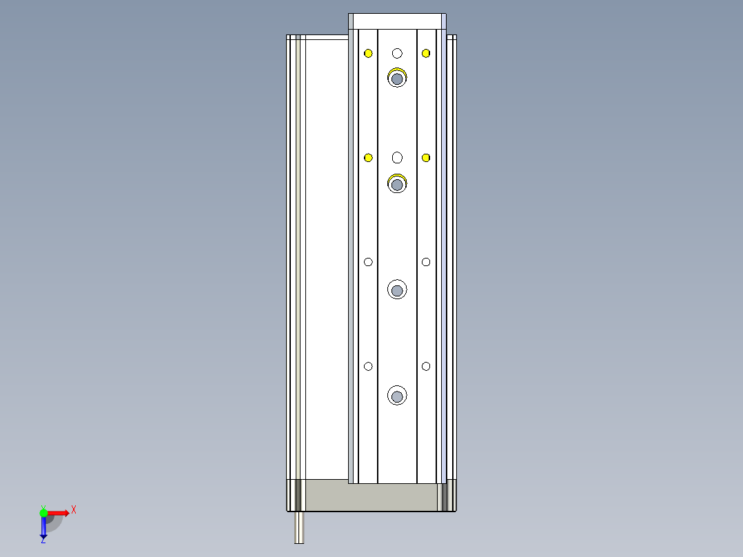 威洛博小滑台-LES25-L8-S150-BR俯视图