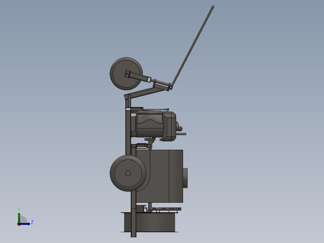 三轮喷雾机8左视图