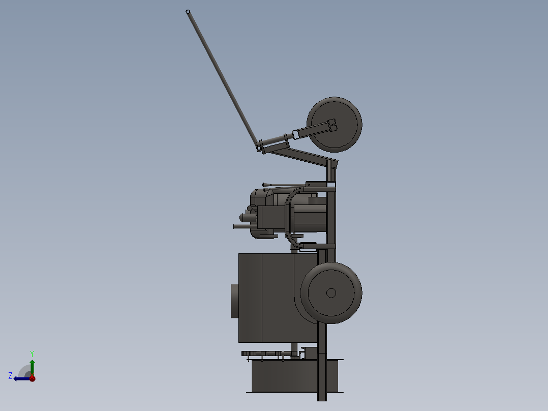 三轮喷雾机8右视图