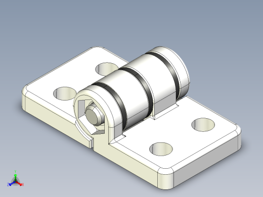 型材-KJN 40X45 DIE-CAST COMBI HINGE 095Z4045SF00S正等轴测缩略图