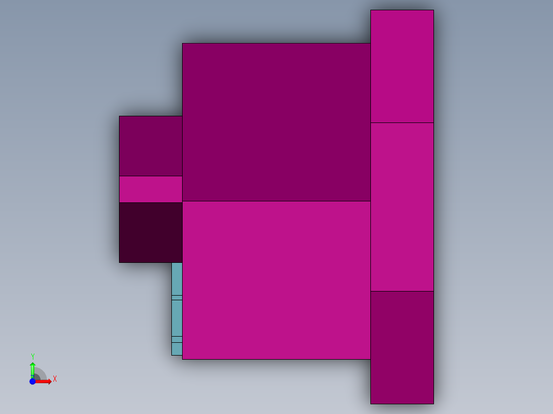 渐进式钣金冲床前视图