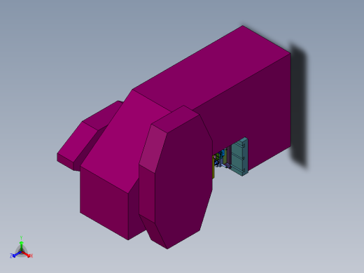 渐进式钣金冲床正等轴测缩略图