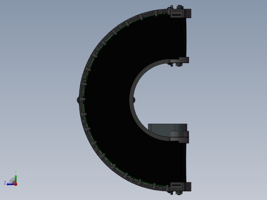 皮带转弯机180度转弯输送机3D模型