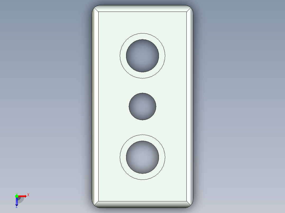 型材-KJN 45X90 FOOT PLATE KJN4590FP俯视图