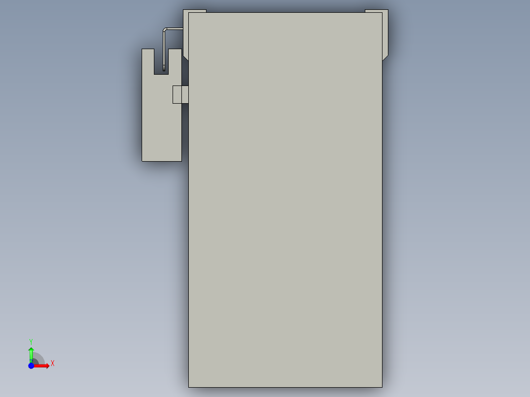 直线模组LHA6-S500-D-100W(16丝杆)设计图纸前视图