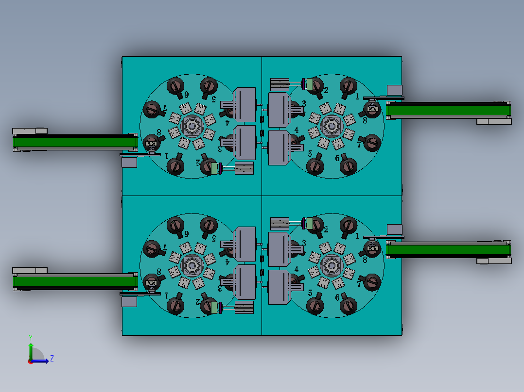 烧水壶盖自动检测设备sw17可编辑左视图