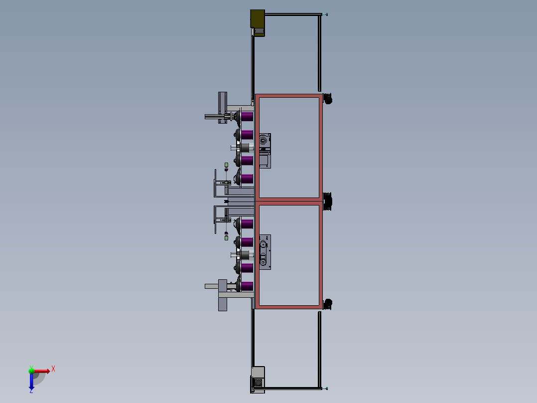 烧水壶盖自动检测设备sw17可编辑俯视图