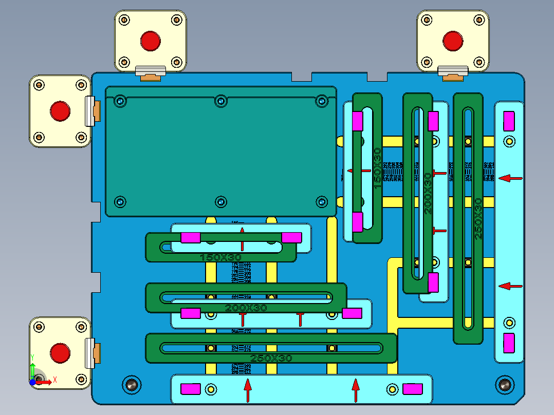 EDO30-A-笔记本CNC工装夹具三维模型CNC1-180620前视图