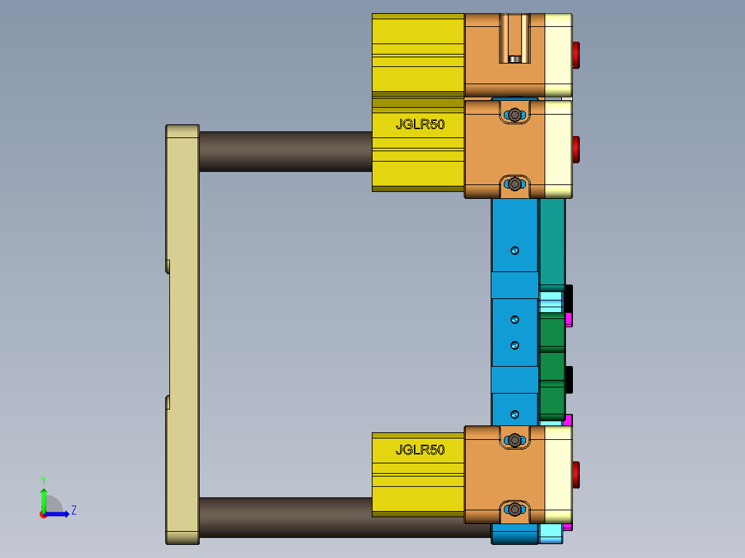 EDO30-A-笔记本CNC工装夹具三维模型CNC1-180620左视图
