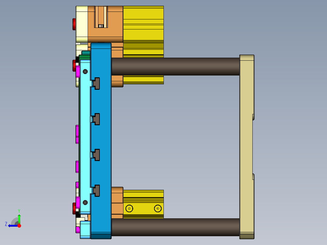 EDO30-A-笔记本CNC工装夹具三维模型CNC1-180620右视图